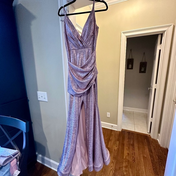 Jovani Dresses & Skirts - Jovani Metallic Pink Formal Dress